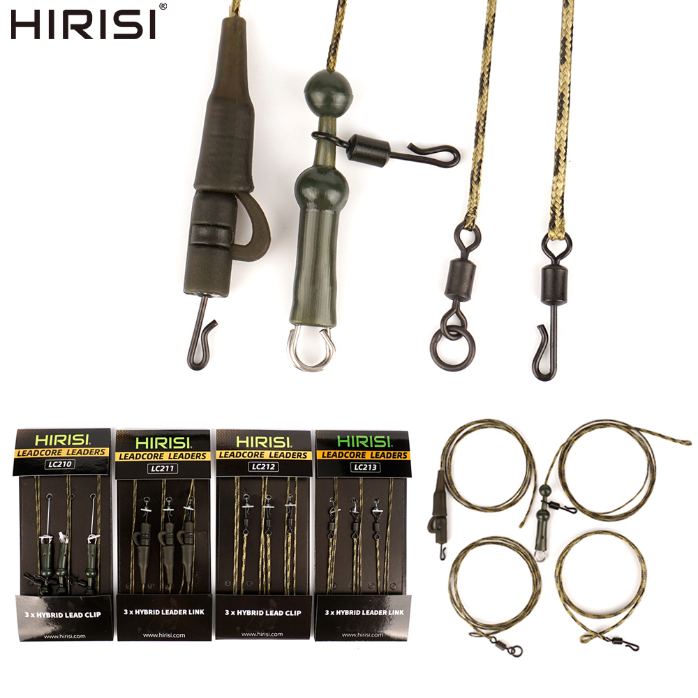 Braided Fishing Line - Hirisi 3Pcs 45lb Braided Lead Core