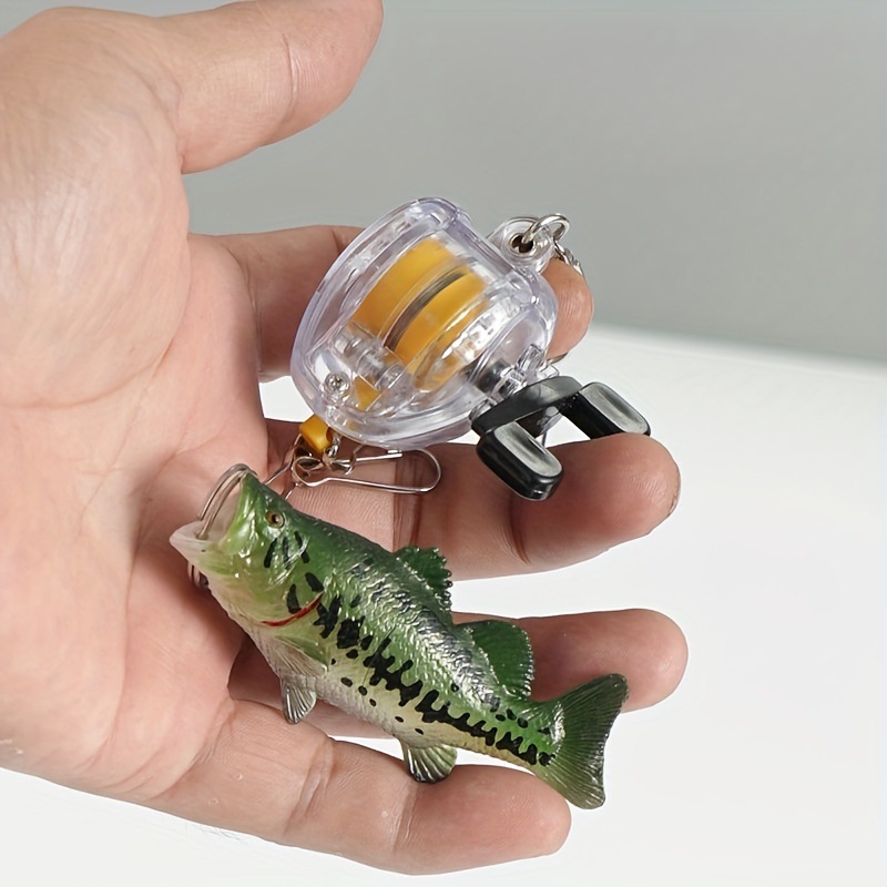 Bass Fishing Lure - 3D Sea Bass Keychain, lure Fishing