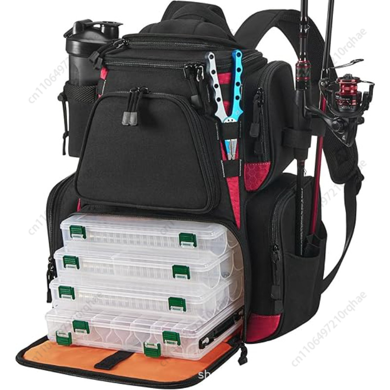 Fishing Equipment Storage - Fishing Gear Backpack with Large Outdoor