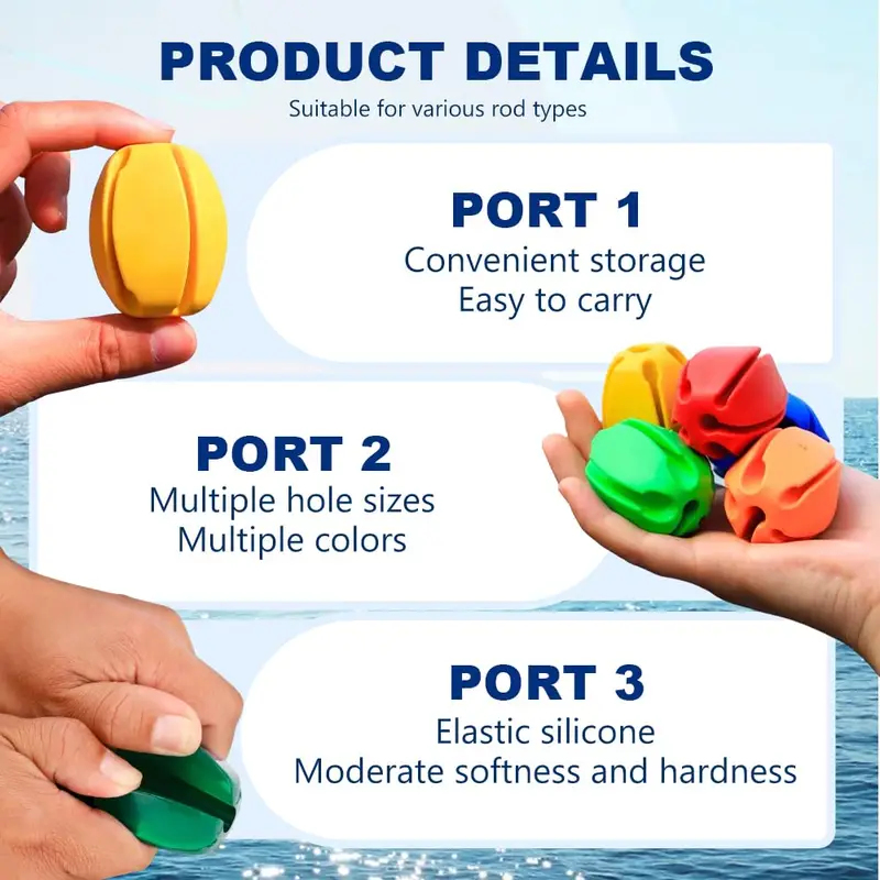 6-24Pcs Rod Protection Cover R - Fishing Equipment Storage 评论和价格