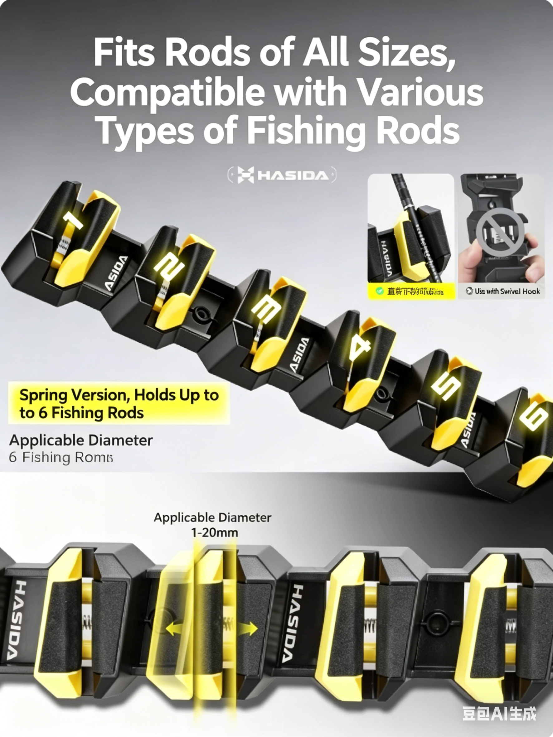 HISTAR Soft Rubber Wall-Mounte - Fishing Equipment And Accessories 评论和价格