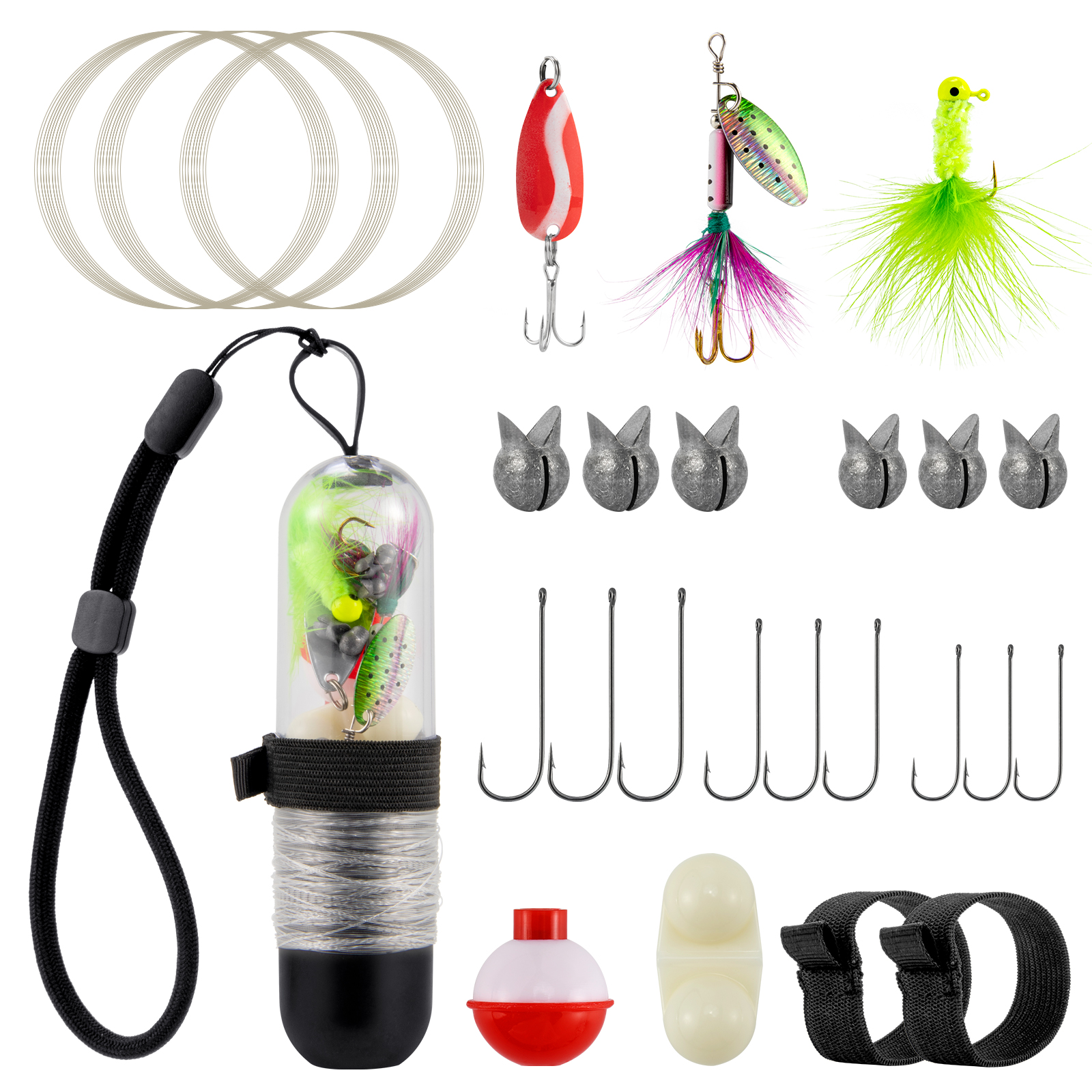 25pcs Survival Fishing Kit Poc - Bass Fishing Lure 评论和价格