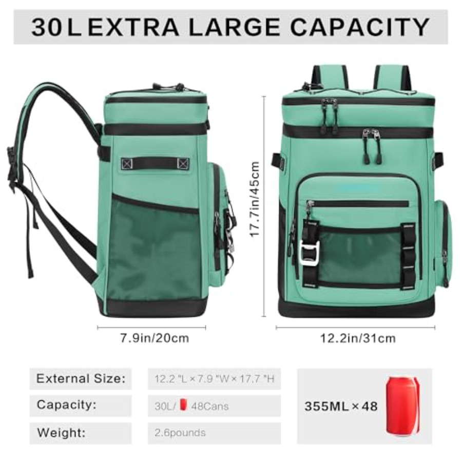 Large Waterproof Insulated Coo - Fishing Backpack 评论和价格