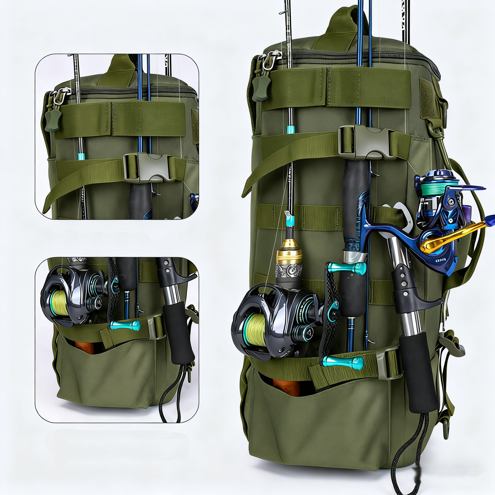 Multifunctional Fishing Backpa - Fishing Equipment Storage 评论和价格