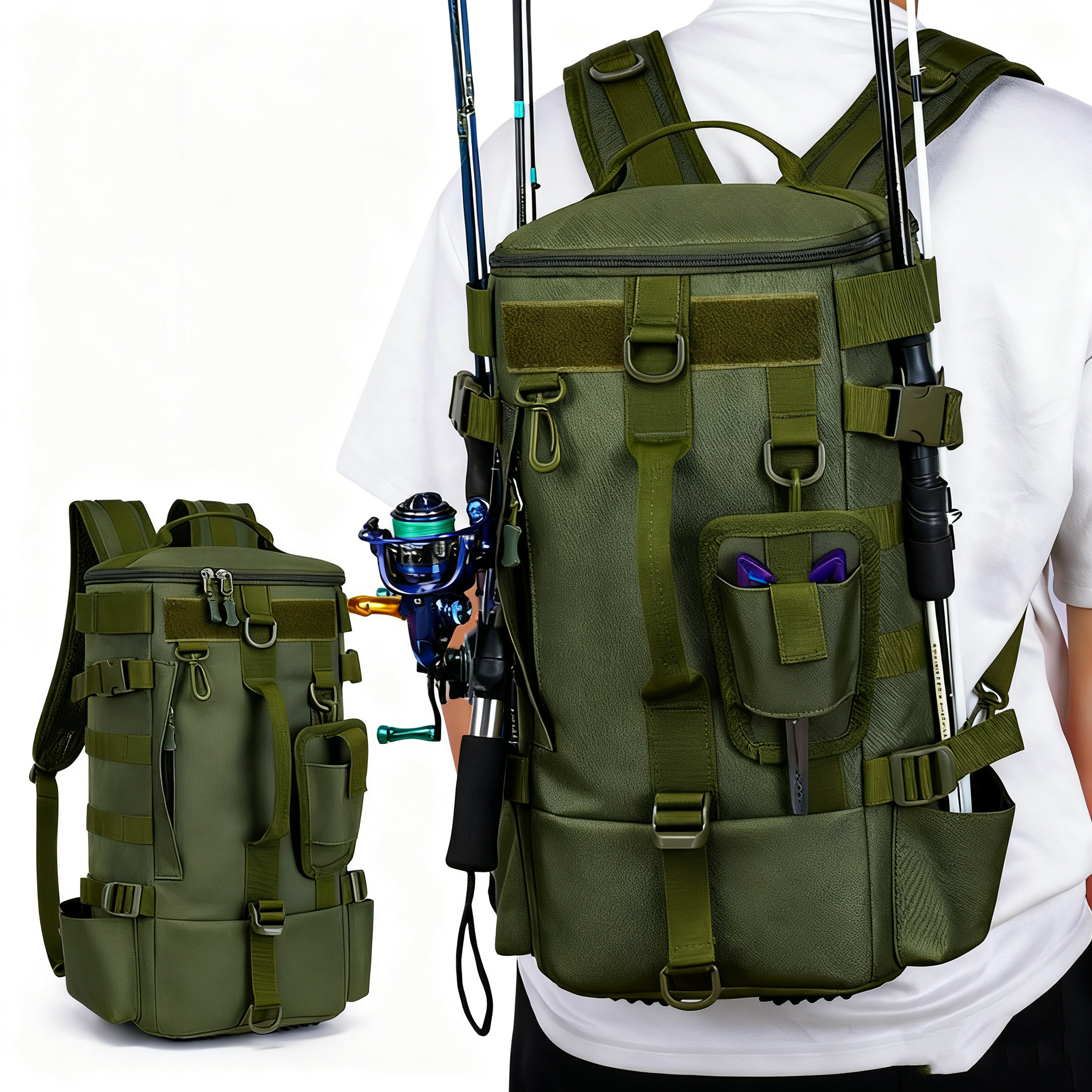 Multifunctional Fishing Backpa - Fishing Equipment Storage 评论和价格