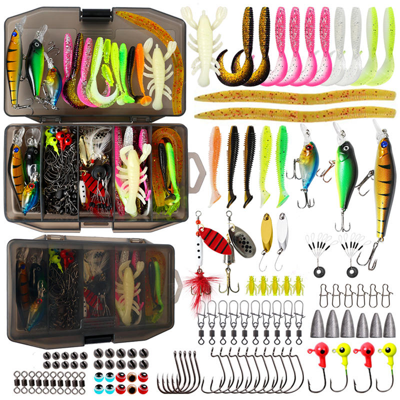New 120PCS Fishing Lure Set So - Bass Fishing Lure 评论和价格