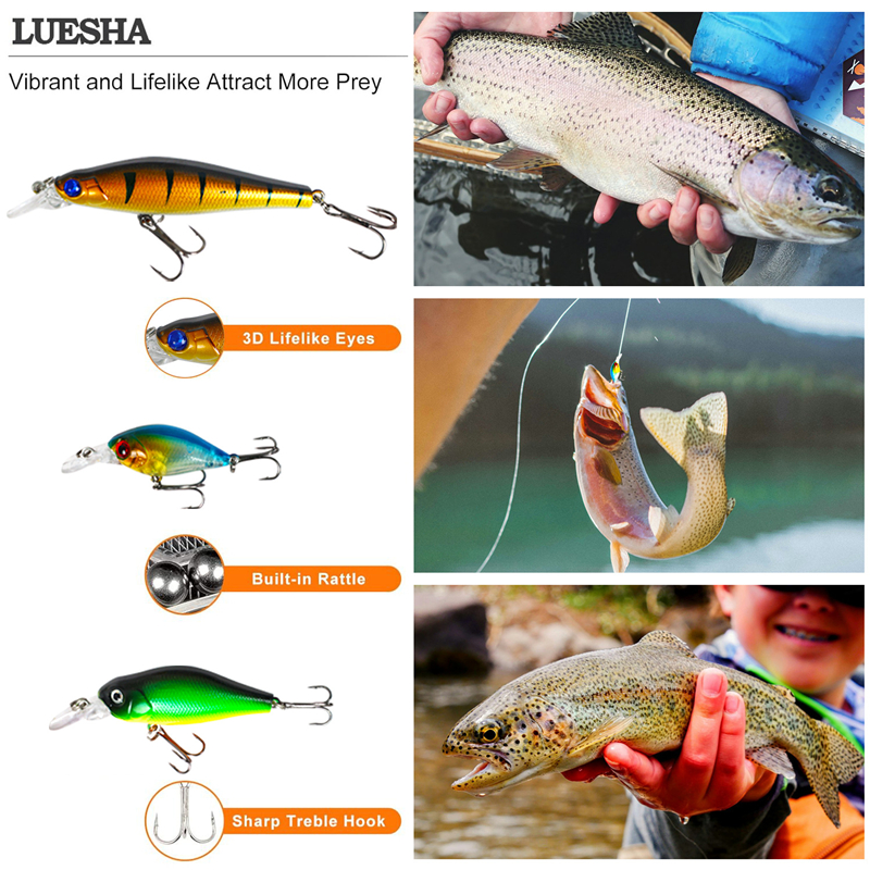 New 120PCS Fishing Lure Set So - Bass Fishing Lure 评论和价格