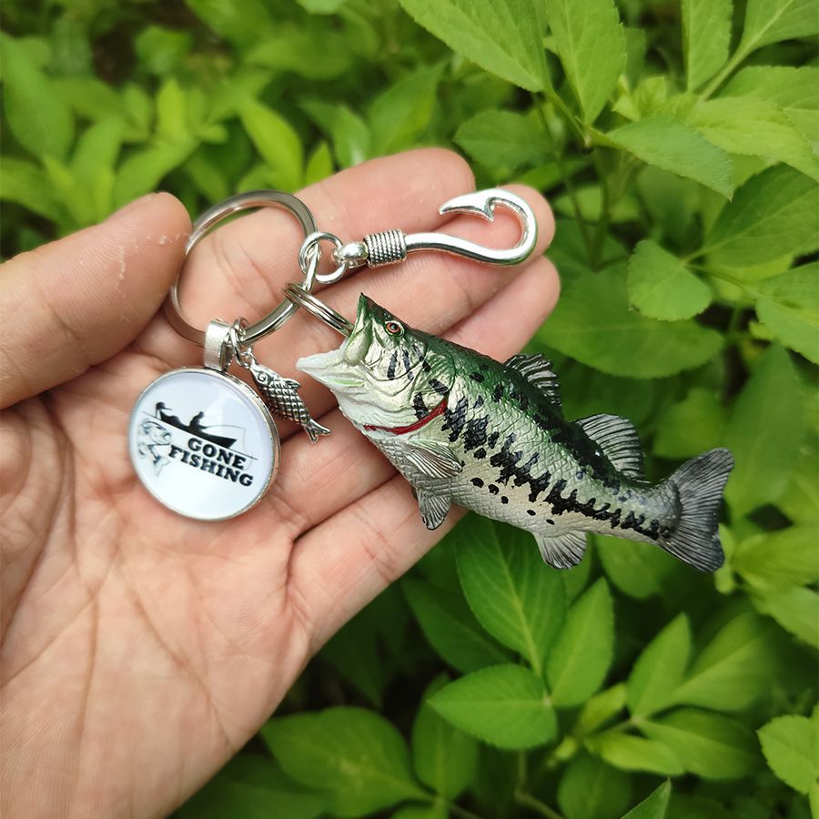 3D Sea Bass Keychain, lure Fis - Bass Fishing Lure 评论和价格