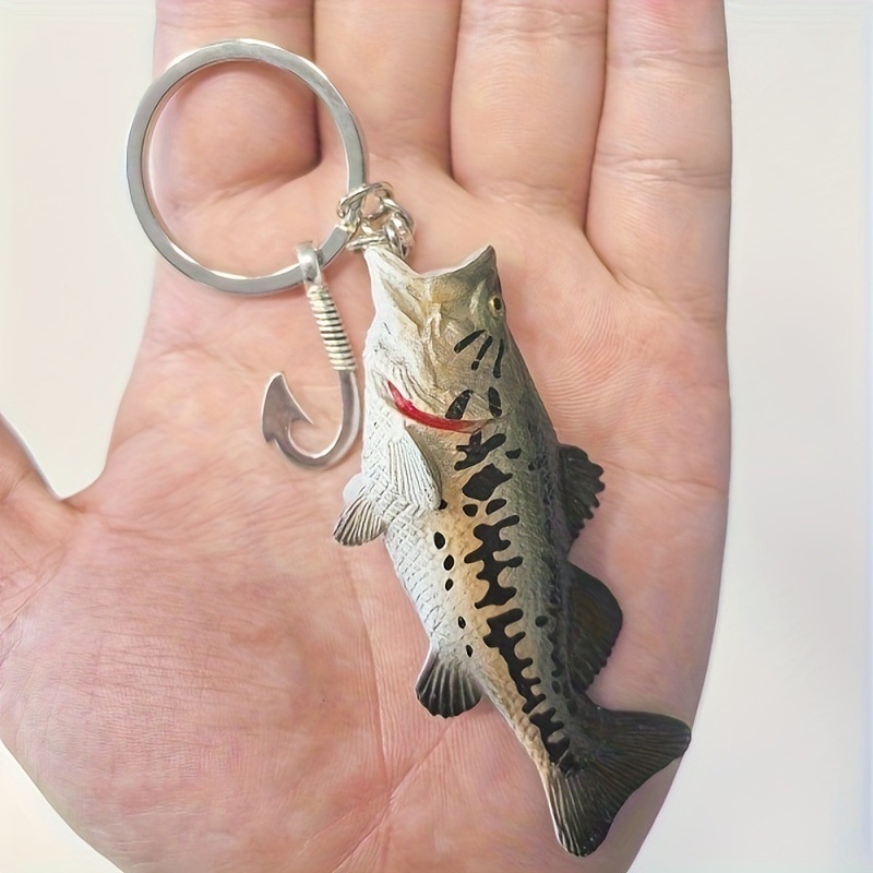 3D Sea Bass Keychain, lure Fis - Bass Fishing Lure 评论和价格