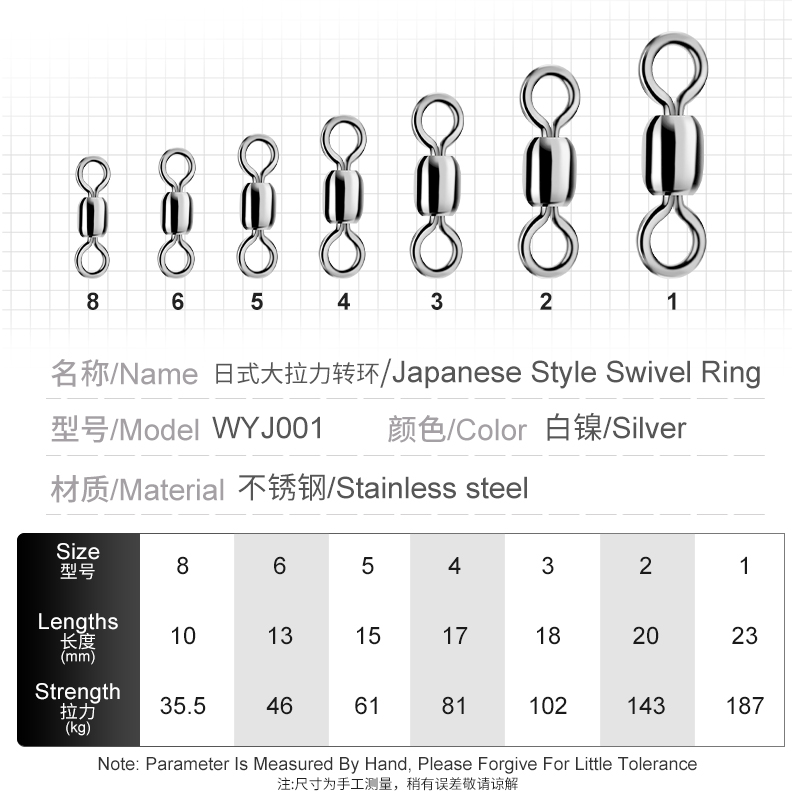 OBSESSION WYJ001 10pcs/bag 1#- - Fishing Backpack 评论和价格