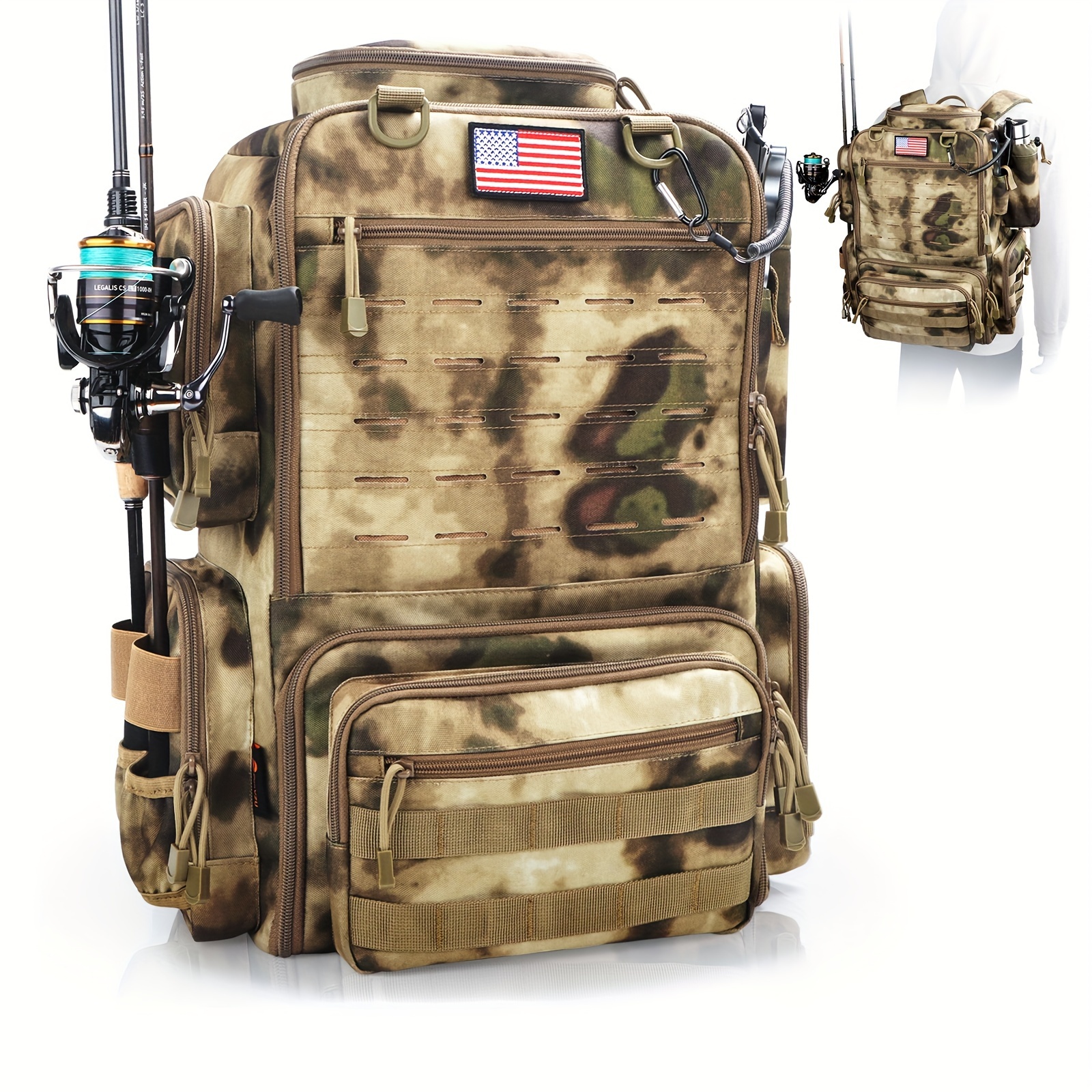 A Spacious 11.89gal Fishing Ba - Fishing Backpack 评论和价格
