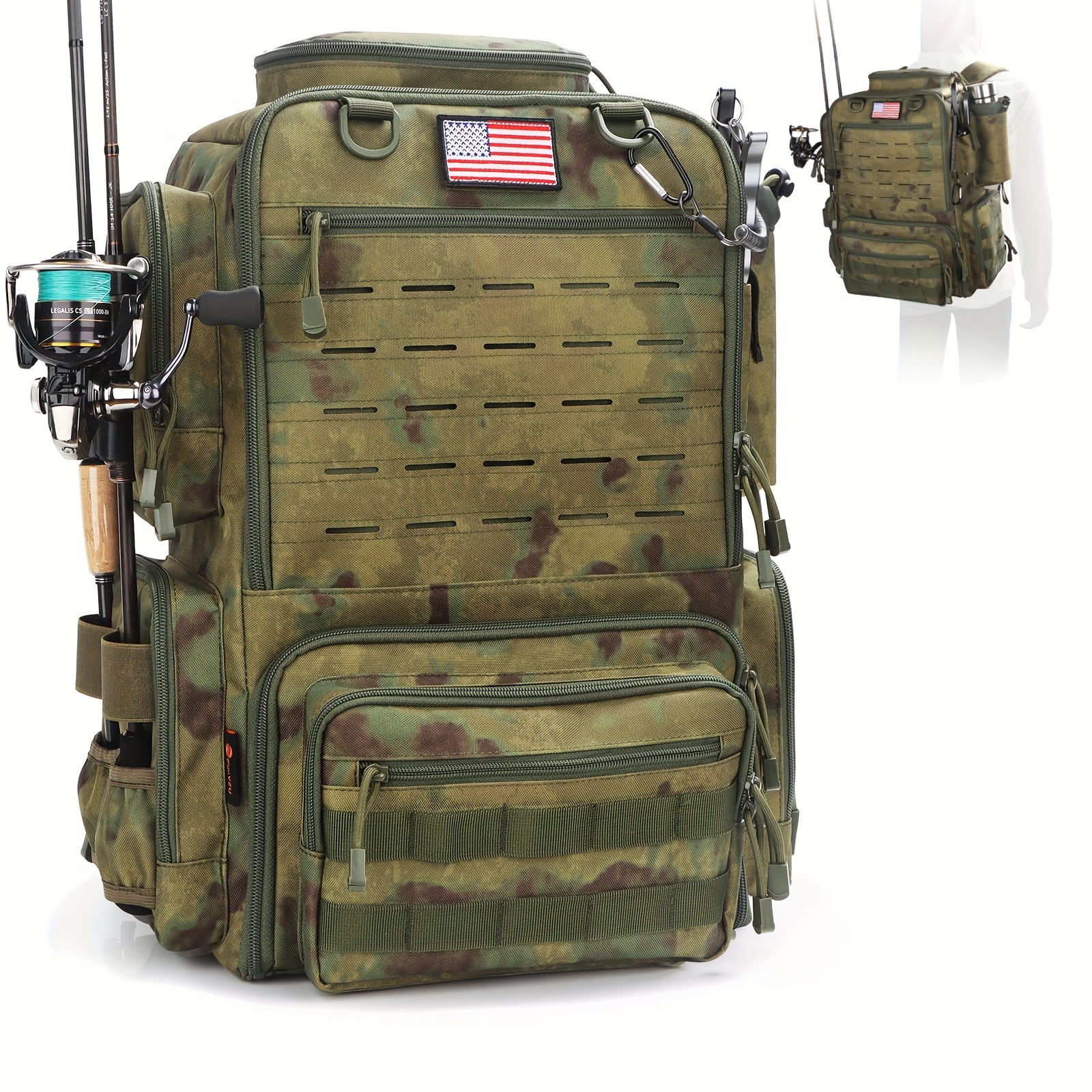 A Spacious 11.89gal Fishing Ba - Fishing Backpack 评论和价格